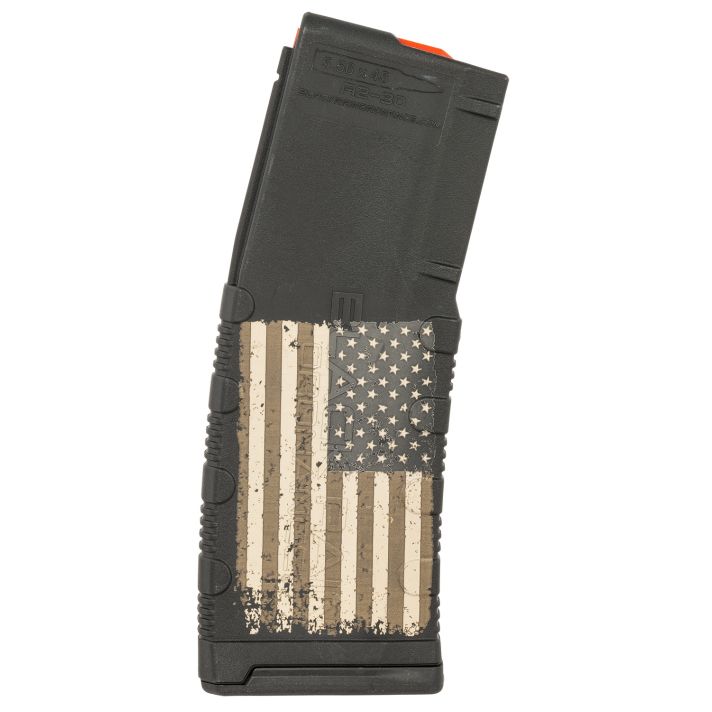 Black Rain Ordnance MAG30AMFLAG Magazine30rd 223 Rem/5.56x45mm NATO American Flag Engraving Fits AR-15/M16/M4