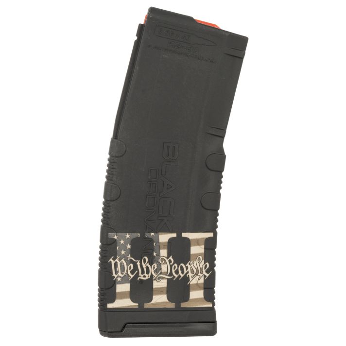 Black Rain Ordnance MAG303PERCENT Magazine30rd 223 Rem/5.56 NATO We The People Engraving Fits AR-15 Platform