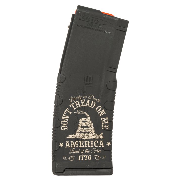 Black Rain Ordnance MAG30DONTTREAD Magazine30rd 223 Rem/5.56 NATO Don't Tread On Me Engraving Fits AR-15 Platform