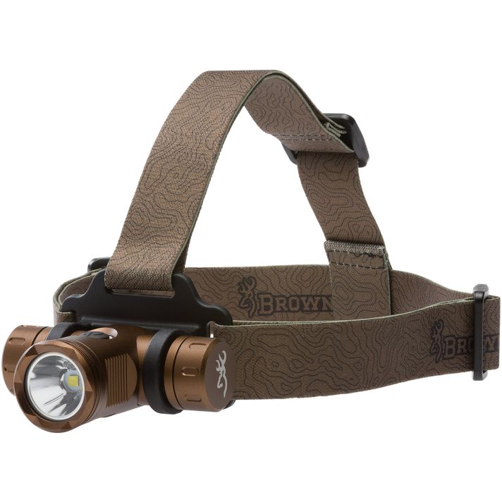 Browning 3713345 Blackout Elite HeadlampBurnt Bronze4/860 Lumens White LED/Green