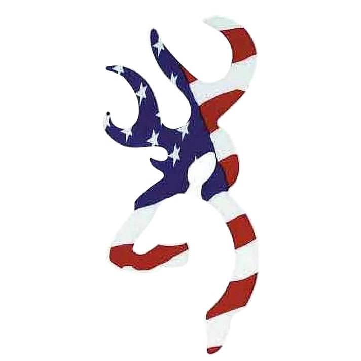 Browning 3922003116 Buckmark Decal Red/White/Blue Vinyl Sticker 6"