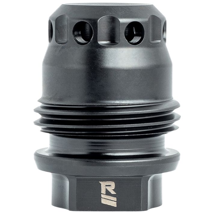 Rugged Suppressors MB021 M2 Brake338 Cal (8.6mm), 3/4"-24 tpi, DualTaper Locking System, Fits R.U.M. Mount