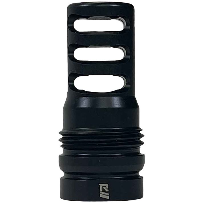 Rugged Suppressors MB024 3 Port Brake338 Cal (8.6mm), 5/8"-24 tpi, DualTaper Locking System, Fits R.U.M. Mount