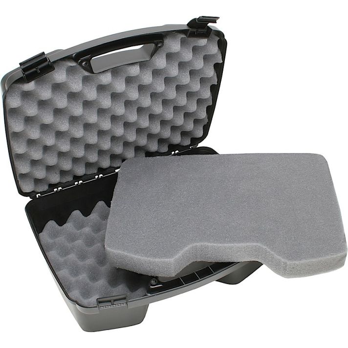MTM Case-Gard 81140 Handgun CaseBlack Polypropylene Holds 4 Handgun w/ up to 8" Barrels & 6 Sub-Compacts w/ Magazines