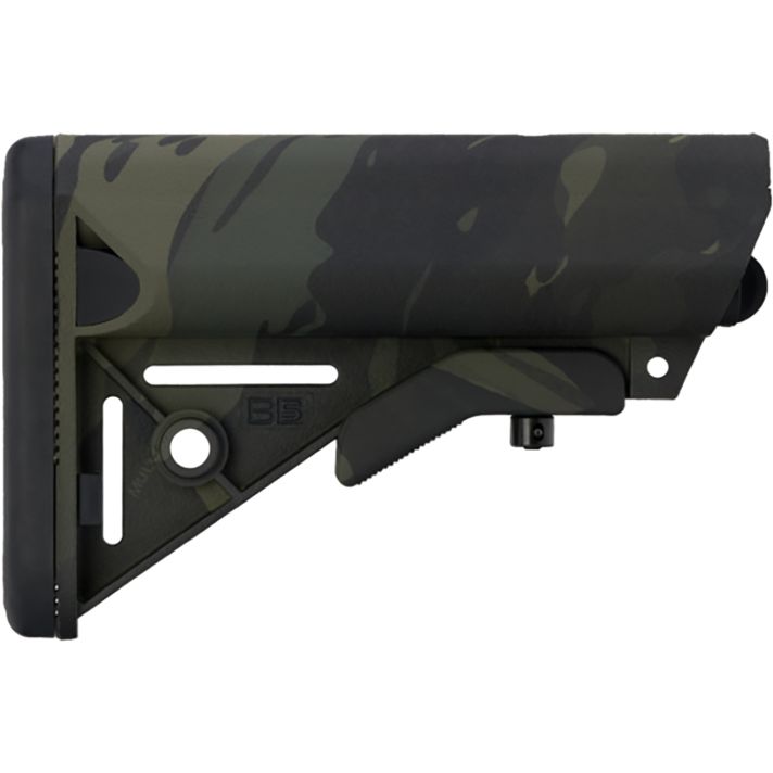 B5 Systems SOP1422 Enhanced SOPMOD Black Multi-Cam Synthetic for AR-Platform with Mil-Spec Receiver Extension (Tube Not Included)