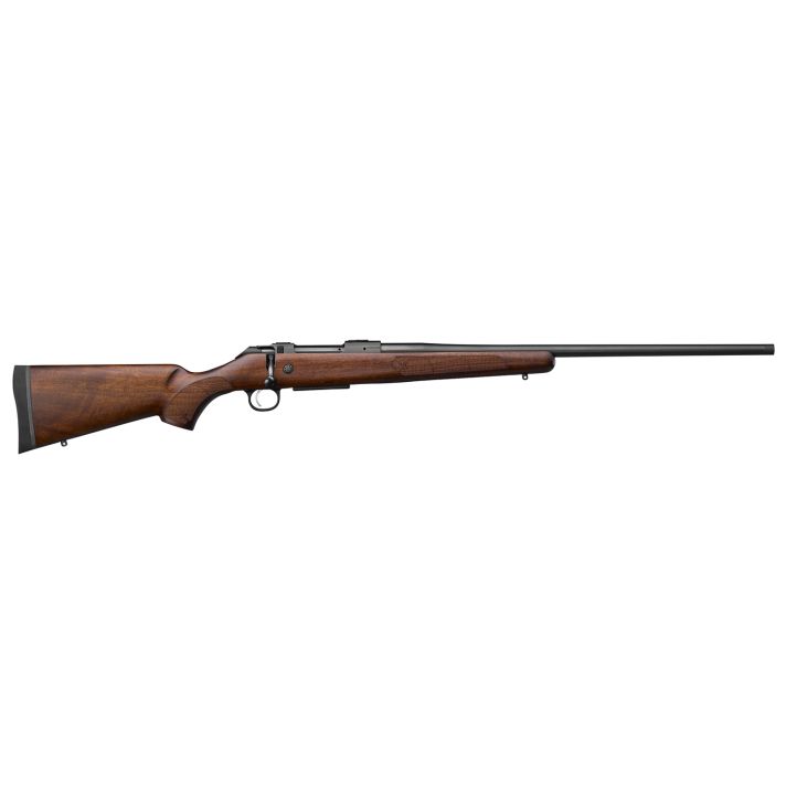 CZ-USA 07723 CZ 600 American ST3 300 Win Mag 3+1 24" Threaded, Black Barrel/Rec, Walnut Stock, Adj. Trigger