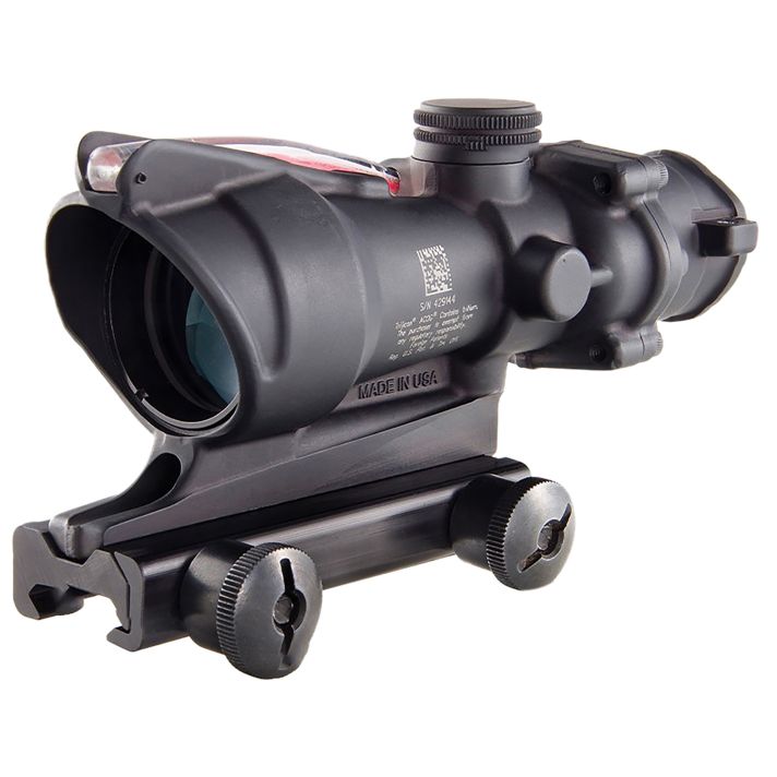 Trijicon TA31D100288 ACOGMatte Black 4x32mm Illuminated Red Chevron .223/5.56 BDC Reticle