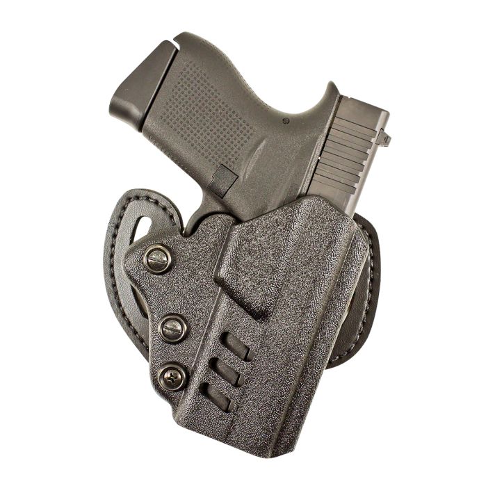 DeSantis Gunhide 042KAB2Z0 FacilitatorOWB Black Kydex Belt Slide Fits Glock 17/17 Gen5/22/31/47 Right Hand