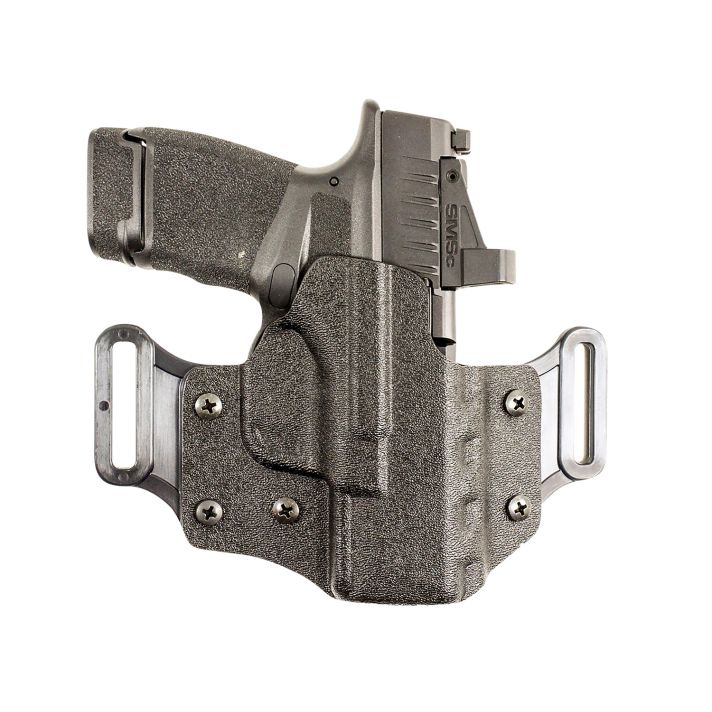 DeSantis Gunhide 195KA0XZ0 Veiled PartnerOWB Black Kydex Belt Slide Fits Springfield Echelon Right Hand