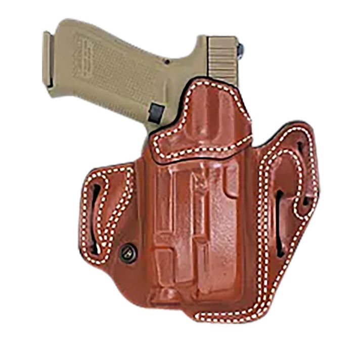 DeSantis Gunhide 201TA2SZ0 Vengeance ScabbardOWB Tan Leather Fits Sig P320C/P250C w/RD, Belt Slide, Right Hand