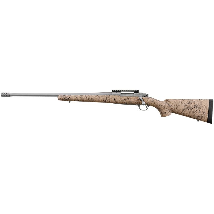 Ruger 57162 Hawkeye FTW Hunter Full Size 308 Win 4+1 22"Matte Stainless Threaded Barrel, Picatinny Rail Stainless Steel Receiver, Speckled Tan/Black HS Precision Synthetic Stock, Left Hand
