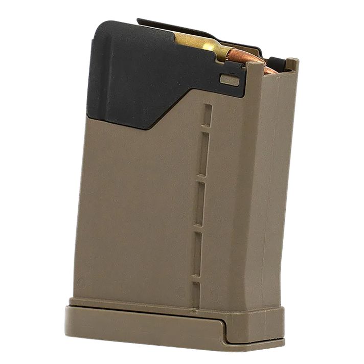 Lancer 232042 L5AWM10rd 5.56x45mm FDE Polymer w/ Steel Feed Lips Fits AR-15