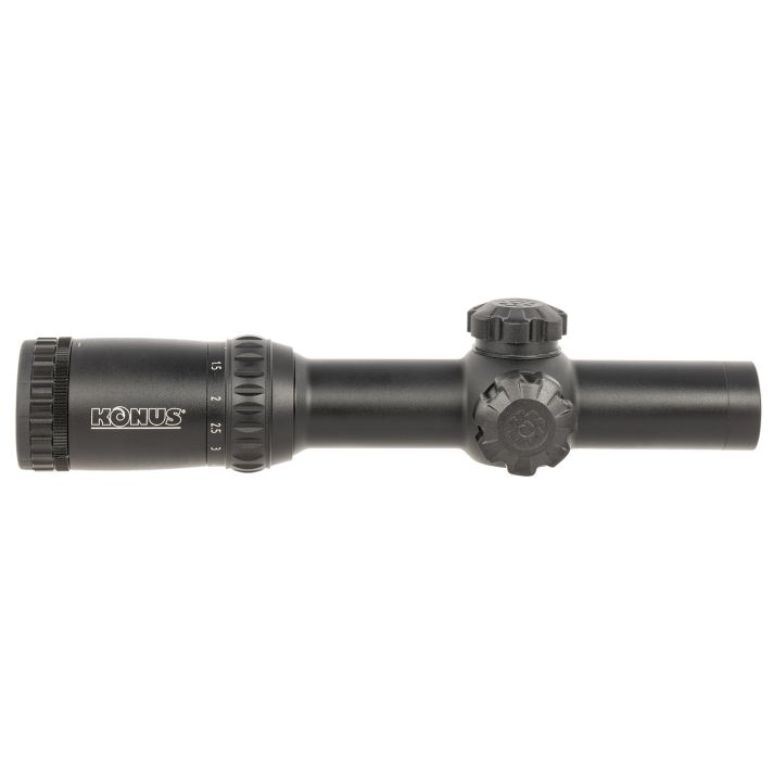 Konus 7182 KonusPro M-30 Matte Black 1-6x24mm Dual Illumination Engraved Circle Dot Reticle