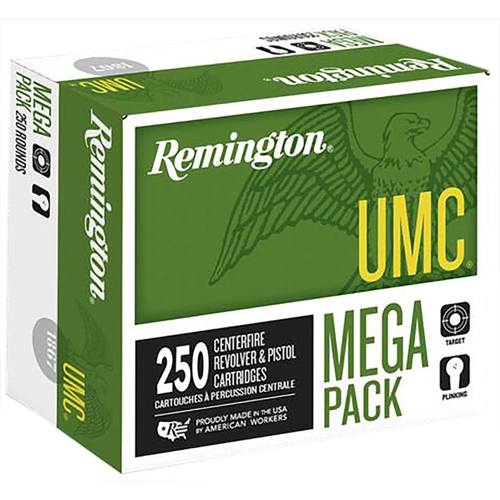 Remington Ammunition 23779 UMC Mega Pack 40S&W 180gr Full Metal Jacket 250 Per Box/4 Case