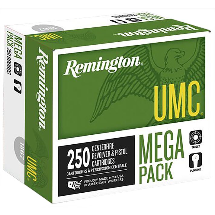 Remington Ammunition 23773 UMC Mega Pack 40S&W 165gr Full Metal Jacket 250 Per Box/4 Case