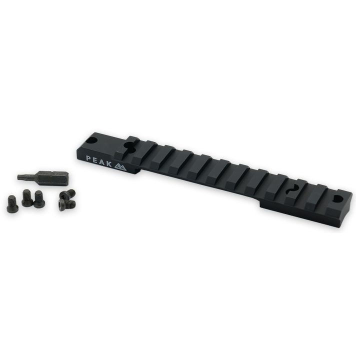Weatherby J010004 Picatinny RailMatte Black Aluminum Weatherby Model 307 Weaver Mount Short Action 20 MOA