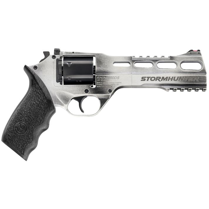 Chiappa Firearms 340334 Rhino 60DS Limited Edition 357 Mag 6 Shot 6" Stormhunter (White) Steel Vent Rib Barrel, Cylinder & Aluminum Frame, Black Walnut Grip, Hammer Safety