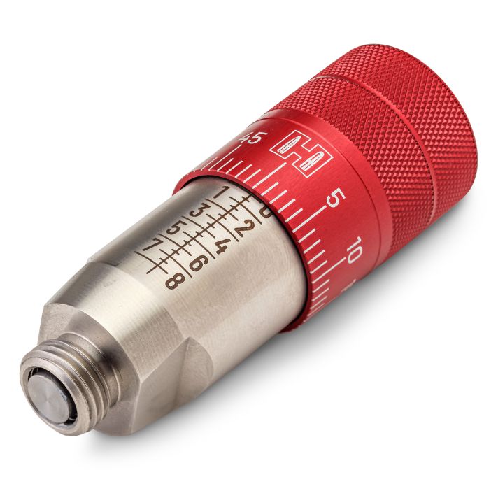Hornady 044097 Bullet Seating Micrometer Red/Silver Compatible w/ All Hornady Seating Dies