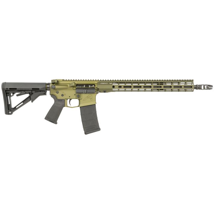 Aero Precision APCR650048 M4E15.56x45mm NATO 30+1 16" Mid-Length Barrel, Sports South Exclusive OD Green, 15" R-ONE M-LOK Handguard, Magpul Grip/SL Carbine Stock, Ambi Charging Handle/Safety
