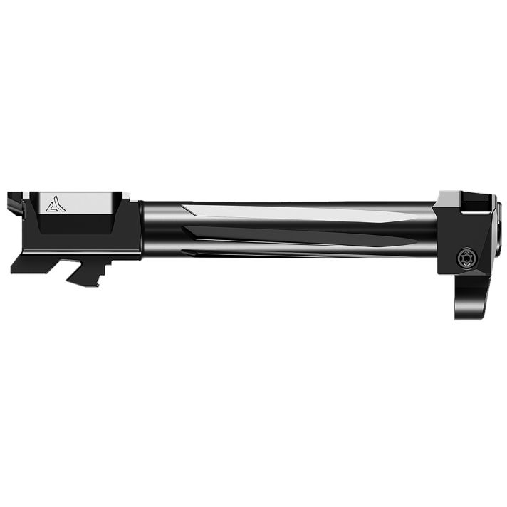 Radian Weapons H0005 Ramjet + Afterburner Combo9mm Luger, Compatible w/Glock 17 Gen5, Black Stainless Steel Fluted Barrel