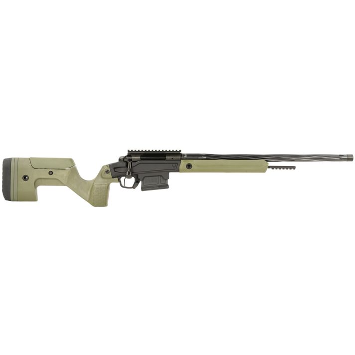 Stag Arms SABR01030002 Pursuit6.5 Creedmoor 5+1 20" Threaded/Fluted Sporter, Black Cerakote Barrel/Rec, OD Green OEM Hybrid Hunter Stock, TriggerTech Trigger, 20 MOA Scope Mount