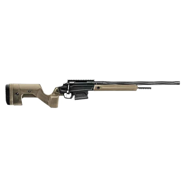 Stag Arms SABR01040002 Pursuit6.5 Creedmoor 5+1 20" Threaded/Fluted Sporter, Black Cerakote Barrel/Rec, Tan OEM Hybrid Hunter Stock, TriggerTech Trigger, 20 MOA Scope Mount
