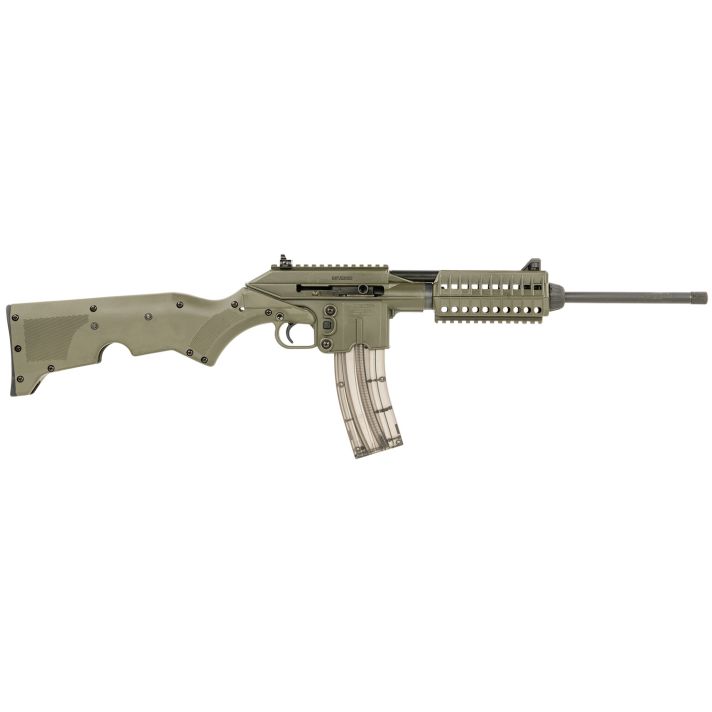 Kel-Tec SU22CAGRN SU22Full Size 22 LR 26+1 16.10" Black Threaded Barrel, OD Green Picatinny Rail Polymer Receiver, OD Green Synthetic w/Storage Compartment Stock