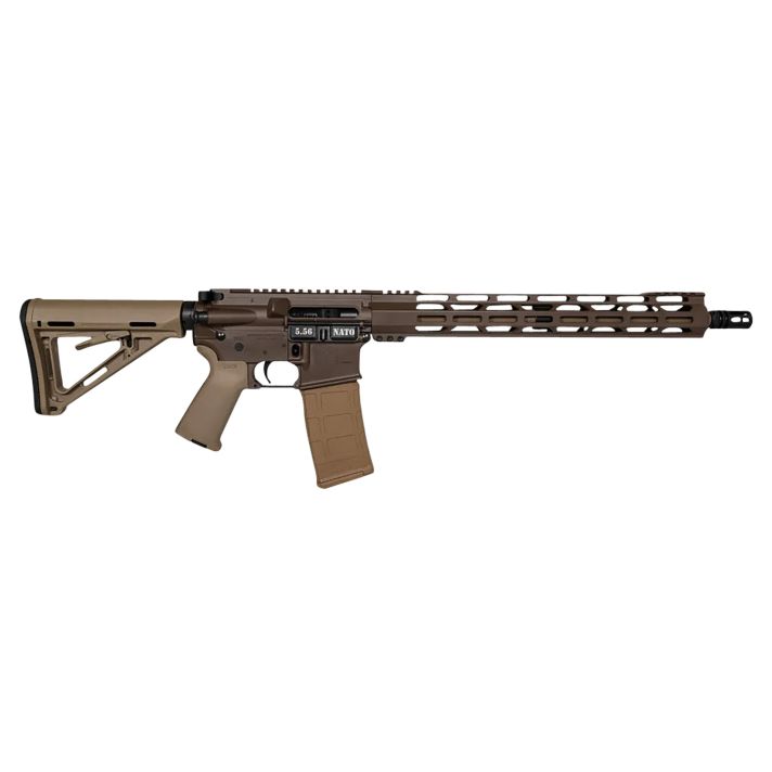 Diamondback DB1717K131 DB155.56x45mm NATO 30+1 16", FDE, OEM Carbon Lower, 15" M-Lok Handguard, Magpul Grip & Carbine Stock, A2 Flash Hider