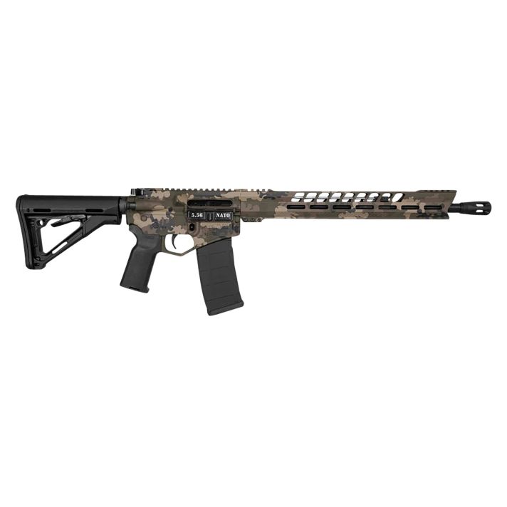 Diamondback DB175AK621 DB155.56x45mm NATO 30+1 16", Multicam Rec/15" Slim M-Lok V-Rail Handguard, OEM Black Gold Lower, Black Furniture, Magpul CTR Stock & K2 Grip, DBSB-IV Flash Hider