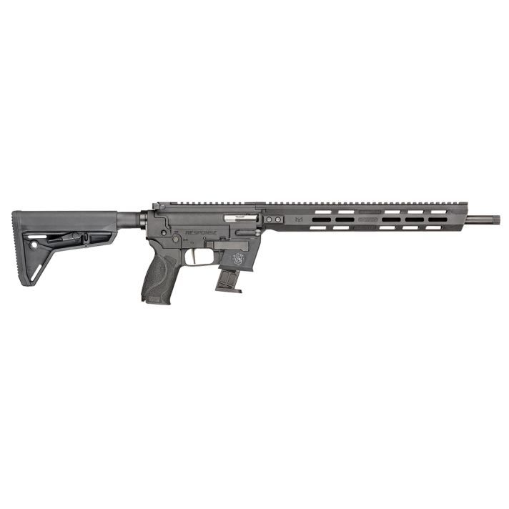 Smith & Wesson 13800 Response9mm Luger 10+1 (2) 16.50" Threaded Steel Barrel, M-LOK Handguard, Interchangeable Backstrap Grip, Flat Face Trigger, Interchangeable FLEXMAG Mag Well Adapter (2)