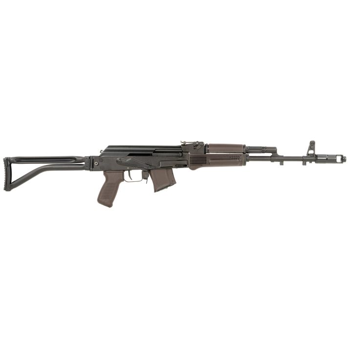 Arsenal SAM7SF-84EPM SAM7SF 84E 7.62x39mm 10+1 16.33" Black Steel Threaded Barrel, Black Forged & Milled Aluminum Receiver, Black Synthetic Folding Right Side Stock, Plum Polymer Grip