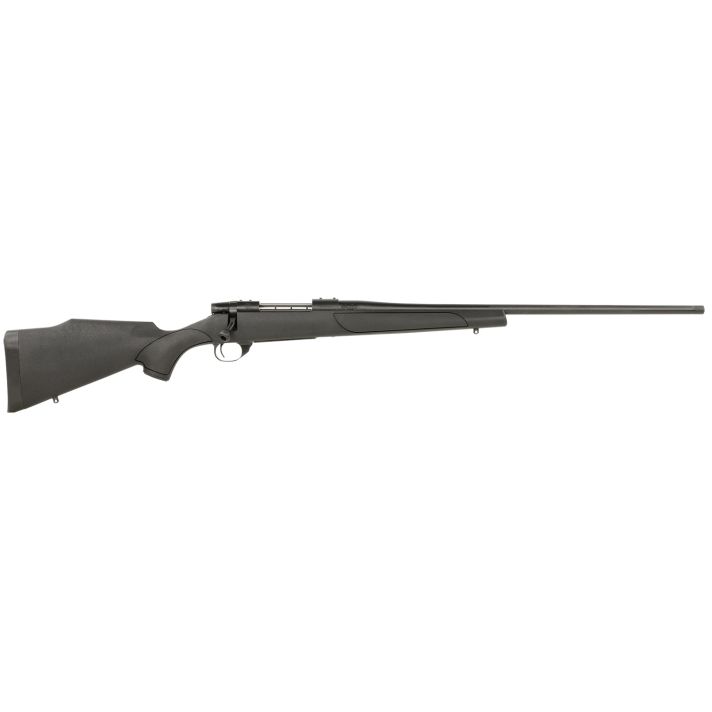 Weatherby VTX65PPR4T Vanguard Obsidian Full Size 6.5 PRC 3+1 24" Blued #2 Contour Threaded Barrel, Blued Drilled & Tapped Steel Receiver, Black Monte Carlo Synthetic Stock