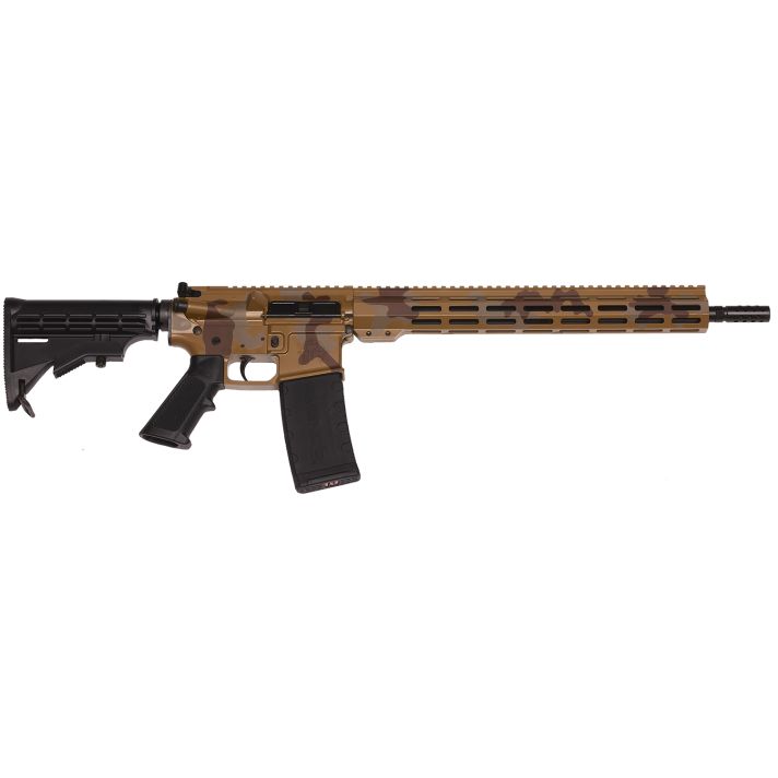 Great Lakes Firearms GL15223MSAH AR-15 Mission 223 Wylde 30+1 16", Sahara Camo Rec/15" M-Lok Handguard, Black Carbine Stock & A2 Grip, Muzzle Brake