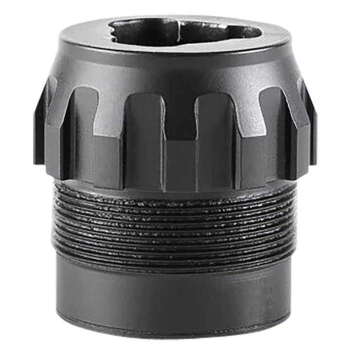 Dead Air DA444 P-Series 3-Lug Adapter Black Stainless Steel, Fits Primal/Wolfman/Ghost 45 with P-Series Adapter