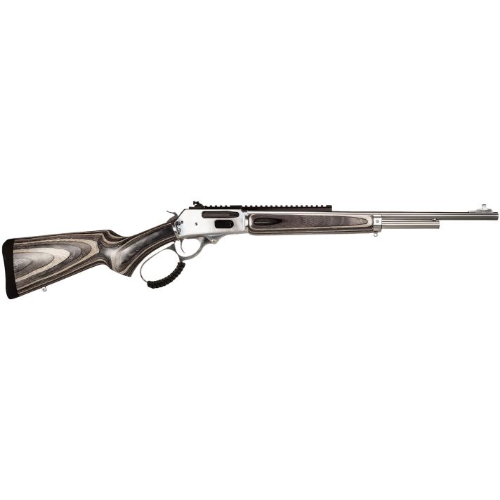 Rossi 953030209LW R9530-30 Win 5+1 20" Stainless Steel Barrel, Matte Stainless Picatinny Rail Steel Receiver, Gray Fixed Laminate Stock