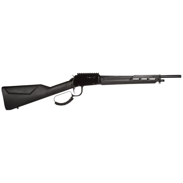 Rossi RL22161ST Rio Bravo Tactical 22 LR 10+1 16.50" Polished Black Oxide Steel Threaded Barrel, Picatinny Rail Matte Black Aluminum Receiver, Fixed Black Synthetic Stock