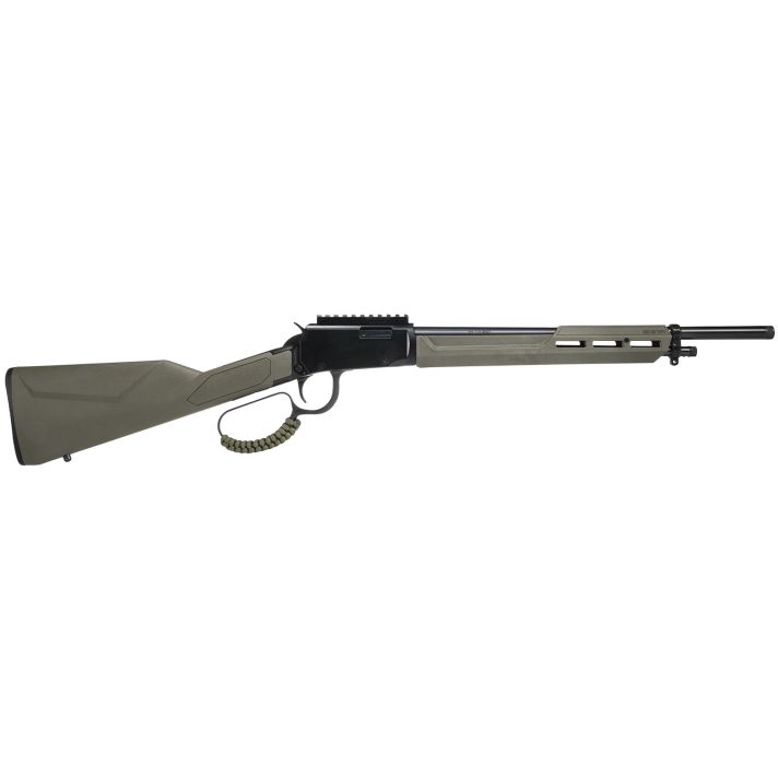 Rossi RL22161STOD Rio Bravo Tactical 22 LR 10+1 16.50" Polished Black Oxide Steel Threaded Barrel, Picatinny Rail Matte Black Aluminum Receiver, Fixed OD Green Synthetic Stock