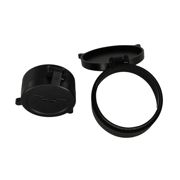 Huskemaw Optics 20SFC520T Tactical Flip-Up Lens Caps Black Rubber, 50mm Objective, Compatible w/ Tactical Hunter 5-20x50mm