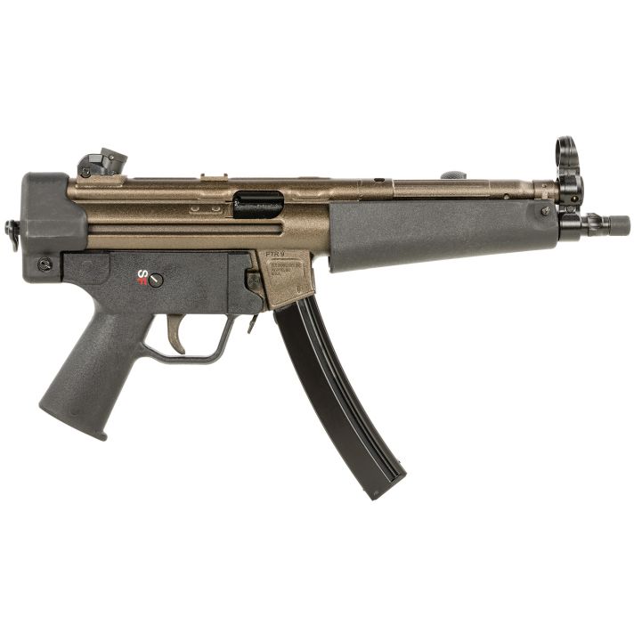 PTR 604 9CT Classic 9mm Luger 20+1 8.86", Bronze Rec, Black Polymer Furniture, 3-Lug Adapter, Rotary/Hooded Sights