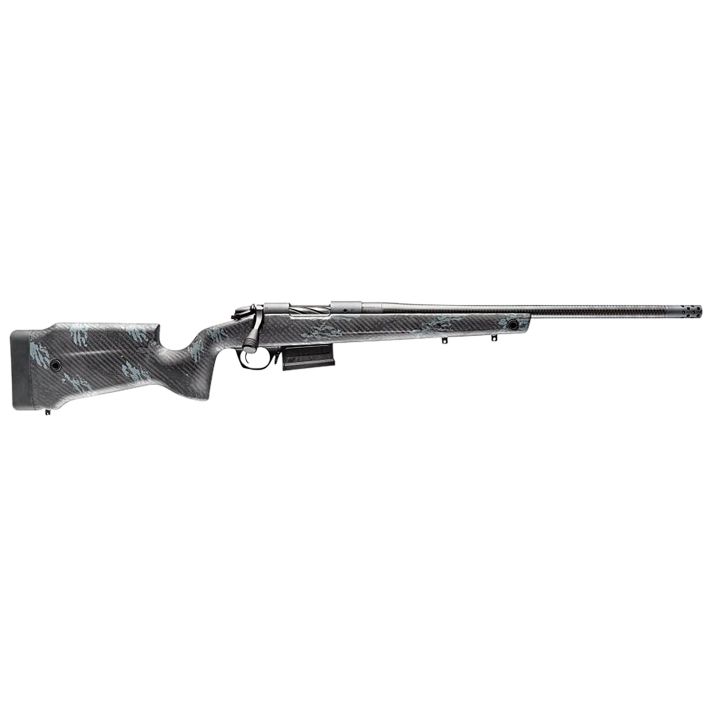 Bergara Rifles B14S752CF B-14 Crest 6.5 Creedmoor 5+1 20" Sniper Gray Cerakote #5 Contour Threaded Barrel, Sniper Gray Cerakote Steel Receiver, Black & Gray Sponge Fixed Carbon Fiber Stock