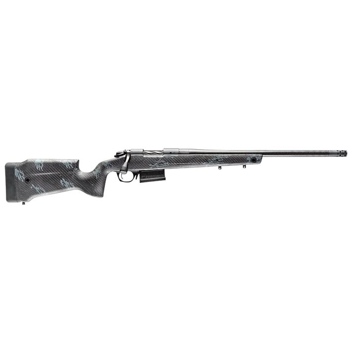 Bergara Rifles B14S754CF B-14 Crest 22-250 Rem 5+1 20" Sniper Gray Cerakote Fluted Barrel, Steel Receiver, Fixed Carbon Fiber Black & Gray Sponge Stock