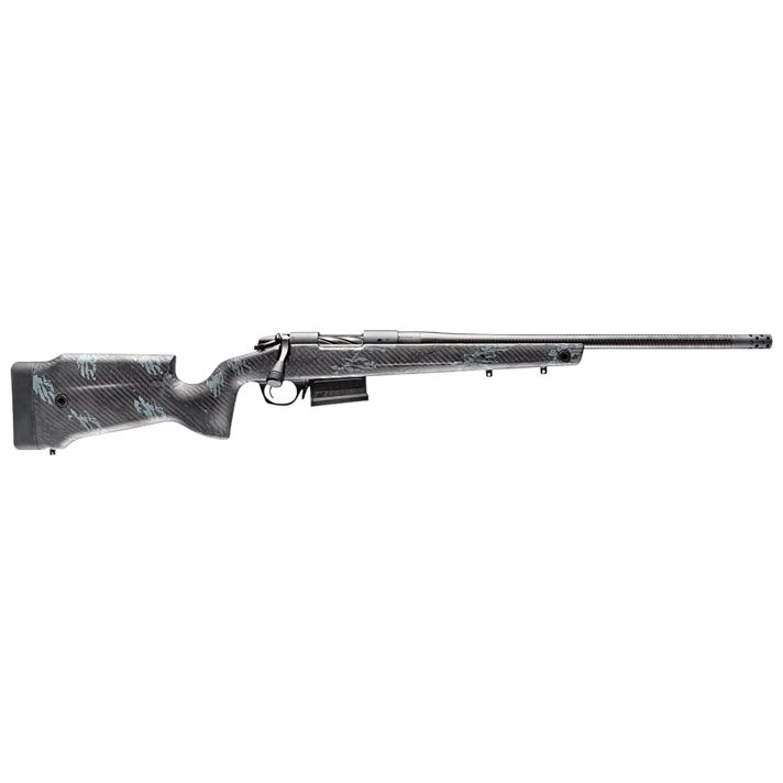Bergara Rifles B14SM759CF B-14 Crest 6.5 PRC 3+1 20" Sniper Gray Cerakote #5 Contour Threaded Barrel, Sniper Gray Cerakote Steel Receiver, Black & Gray Sponge Fixed Carbon Fiber Stock