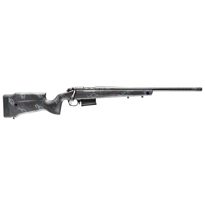 Bergara Rifles B14LM751CF B-14 Crest 300 Win Mag 5+1 22" Sniper Gray Cerakote #5 Contour Threaded Barrel, Sniper Gray Cerakote Steel Receiver, Black & Gray Sponge Fixed Carbon Fiber Stock