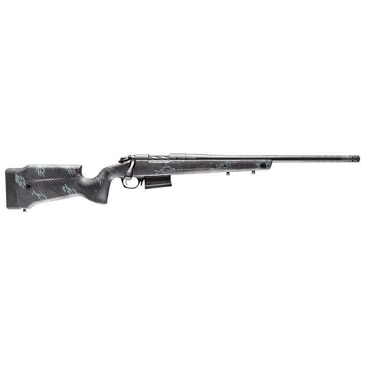 Bergara Rifles B14LM7513CF B-14 Crest 7mm PRC 5+1 22" Sniper Gray Cerakote #5 Contour Threaded Barrel, Sniper Gray Cerakote Steel Receiver, Black & Gray Sponge Fixed Carbon Fiber Stock