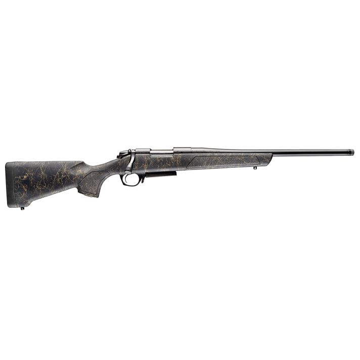 Bergara Rifles B14S907 B-14 Stoke 7mm-08 Rem 4+1, 20" Graphite Black Cerakote #4.5 Contour Threaded Barrel, Graphite Black Cerakote Steel Receiver, Black Webbed Tan Fixed w/SoftTouch Synthetic Stock