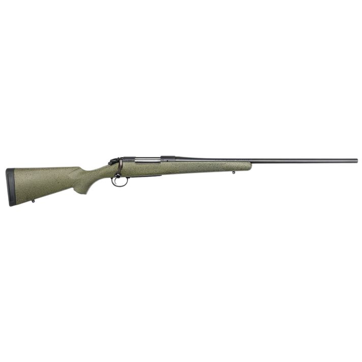 Bergara Rifles B14LM1013C B-14 Hunter 7mm PRC 3+1, 22" Graphite Black Cerakote #4 Tapered Steel Barrel, Graphite Black Cerakote Steel Receiver, Green Speckled Fixed w/SoftTouch Synthetic Stock