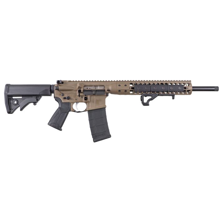 LWRC ICDIR35CK16L Individual Carbine Direct Impingement 350 Legend 5+1 16.10" Threaded, FDE Ambi Rec/M-Lok Handguard, 6 Position Stock, OEM Ultra Combat Grip, Angled Fore Grip