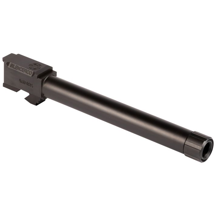 SilencerCo AC860 Threaded Barrel5.80" 9mm Luger, Black Nitride Stainless Steel, Fits Glock 34 Gen 1-4
