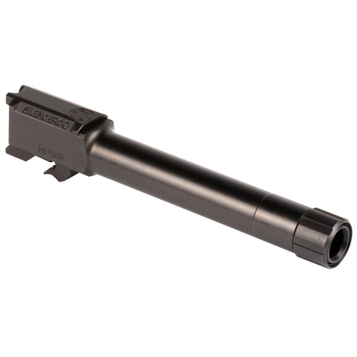 SilencerCo AC2023 Threaded Barrel4.75" 9mm Luger, Black Nitride Stainless Steel, Fits S&W M&P9