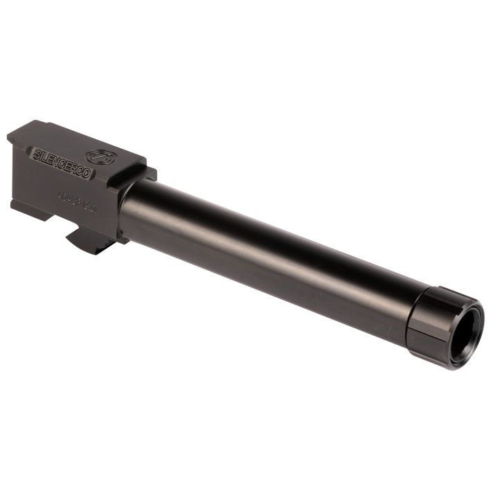 SilencerCo AC863 Glock45 ACP Compatible w/Glock 21 Gen3 5.30" Black Nitride Stainless Steel Threaded